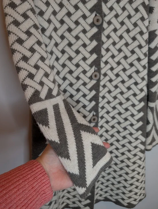 Vintage Cocogio Made in Italy Alpaca Blend Long Cardigan Duster XL - Picture 4 of 8